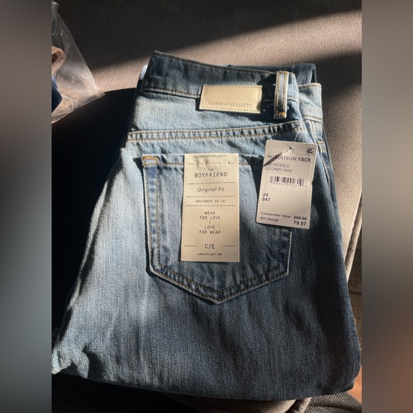 Current/Elliott The Boyfriend Jeans : Stormy Wash - Picture 5 of 5